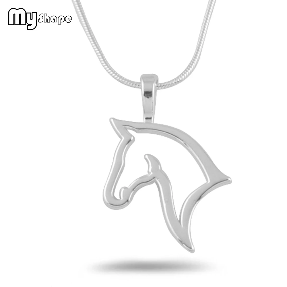 My shape Ожерелье с подвеской в виде лошади для мужчин и женщин, ожерелье в виде конного сада в виде животного, чокер, Модная бижутерия, подарок для любителей лошадей