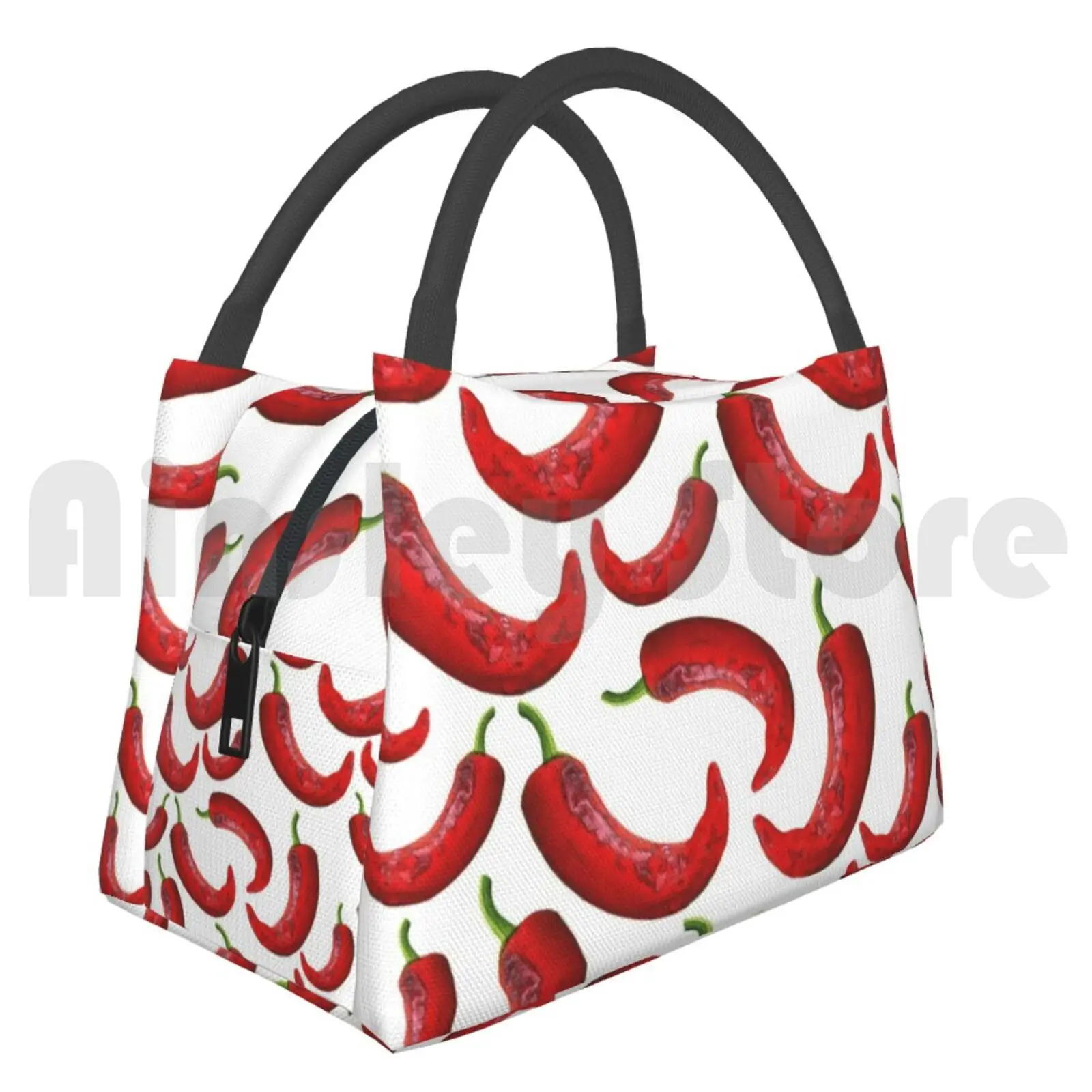 

Cooler Lunch Bag Picnic Bag Hot Pepper Pattern , , Sale Pepperoni Pepperoni Pattern Pepperoni