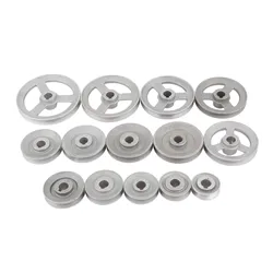 Industrial Sewing Machine Timming Transfer Wheel Pulley Belt Wheels Metal Sewing Part 45mm-120mm Solid/Hollow Aluminum 14 sizes