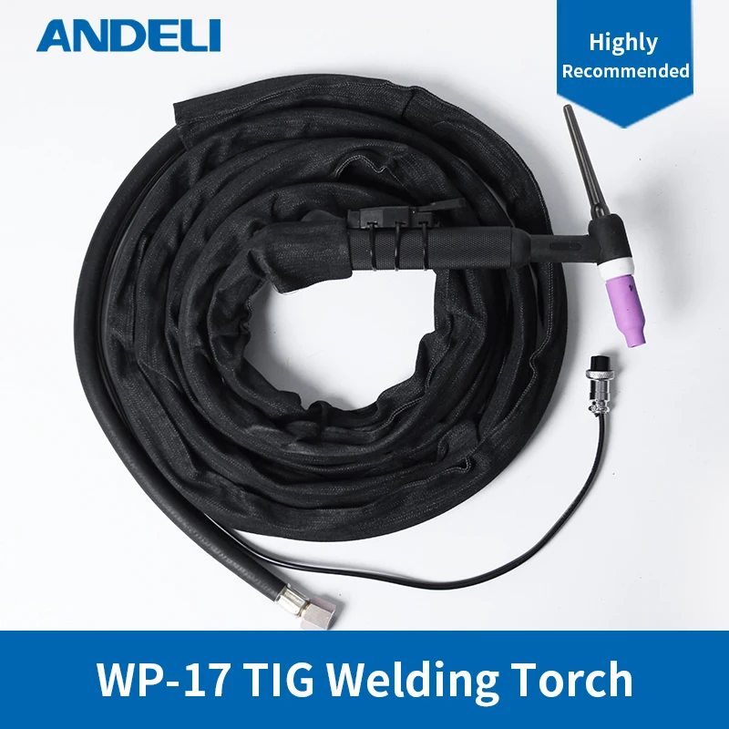 ANDELI TIG Torch Welding Gun WP-17 4m for TIG Welding Machine TIG Welding Torch