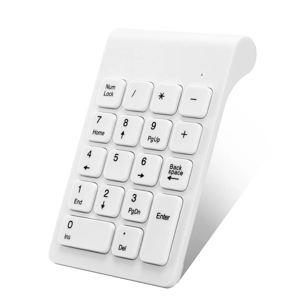 2.4GHz Wireless Numeric Keypad 18 Keys Digital Keyboard for Accounting Teller Laptop Notebook Tablets