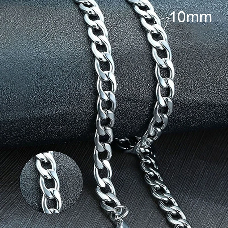 Vnox männer Cuban Link Kette Halskette Edelstahl Schwarz Gold Farbe Männlichen Halsband colar Schmuck Geschenke für Ihn