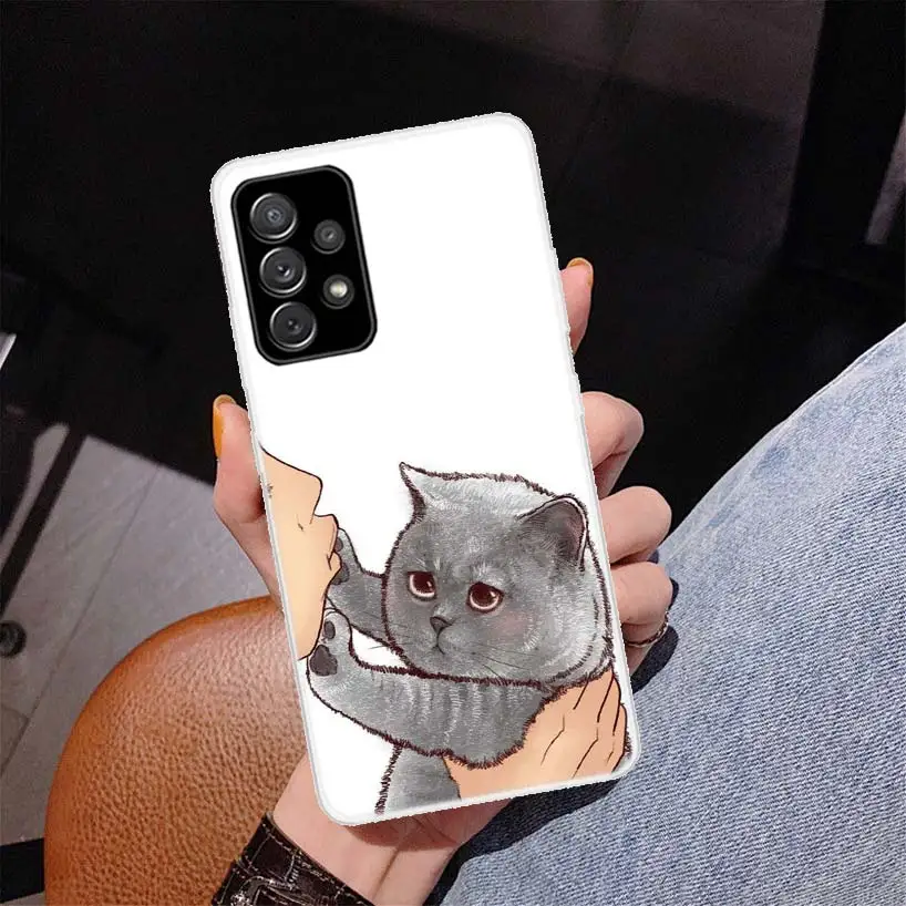 Kiss My Lovely Cat Kitten Phone Case for Samsung Galaxy A50 A51 A70 A71 A41 A31 A21S A11 A40 A30 A20E A10 A6 Plus A8 + A7 A9 Cov