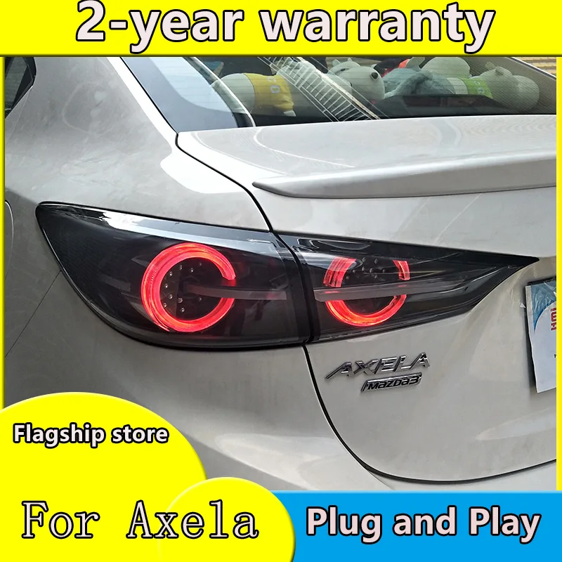 

Car Styling for Mazda 3 Tail Lights 2015-2019 Axela hatch-back version LED Tail Light dynamic turn signal DRL+Brake+Park+Sign