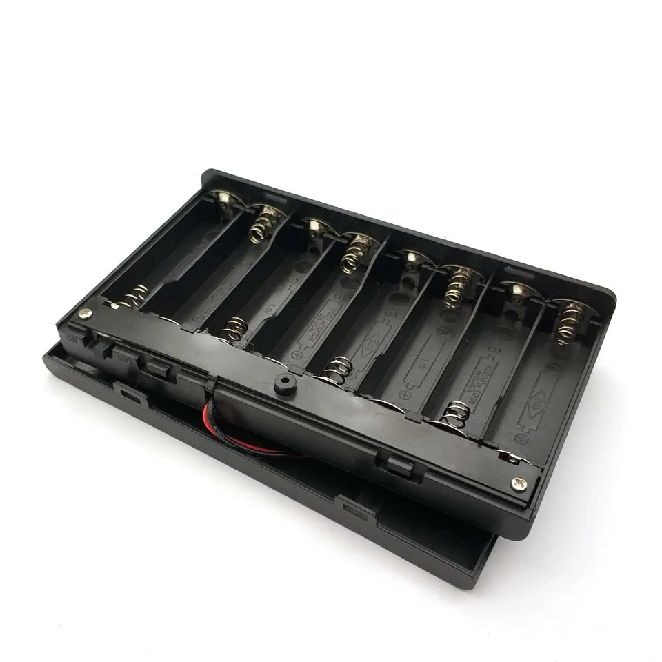 12V 8AA Battery Box AA Battery Holder AA Case 1.5V*8 Battery Case With ON/OFF Switch With Wire For 8 X 1.5V AA Battery