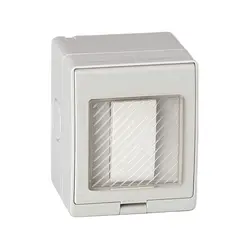 CE Certification Waterproof Dust-proof Outdoor External Wall Switch 1 Gang Push Button Light Switch and A Doorbell