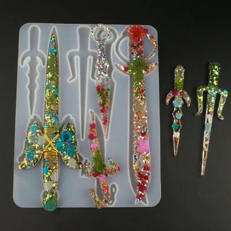 

DIY Crystal Epoxy Resin Molds Silicone Mold (8 Cavity) Art Supplies for Ornament Key Chain Pendant Home Decoration Cosplay