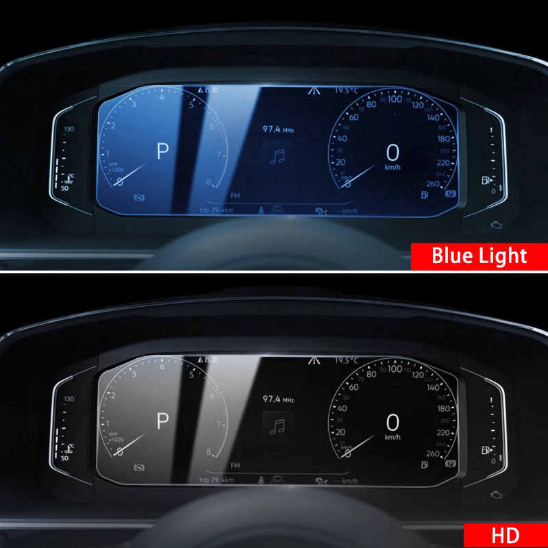 For Volkswagen VW Tiguan 2 MK2 Allspace Atlas 2018 2019 2020 Golf R GTI Car Tempered Glass Navigation Screen Film Accessories