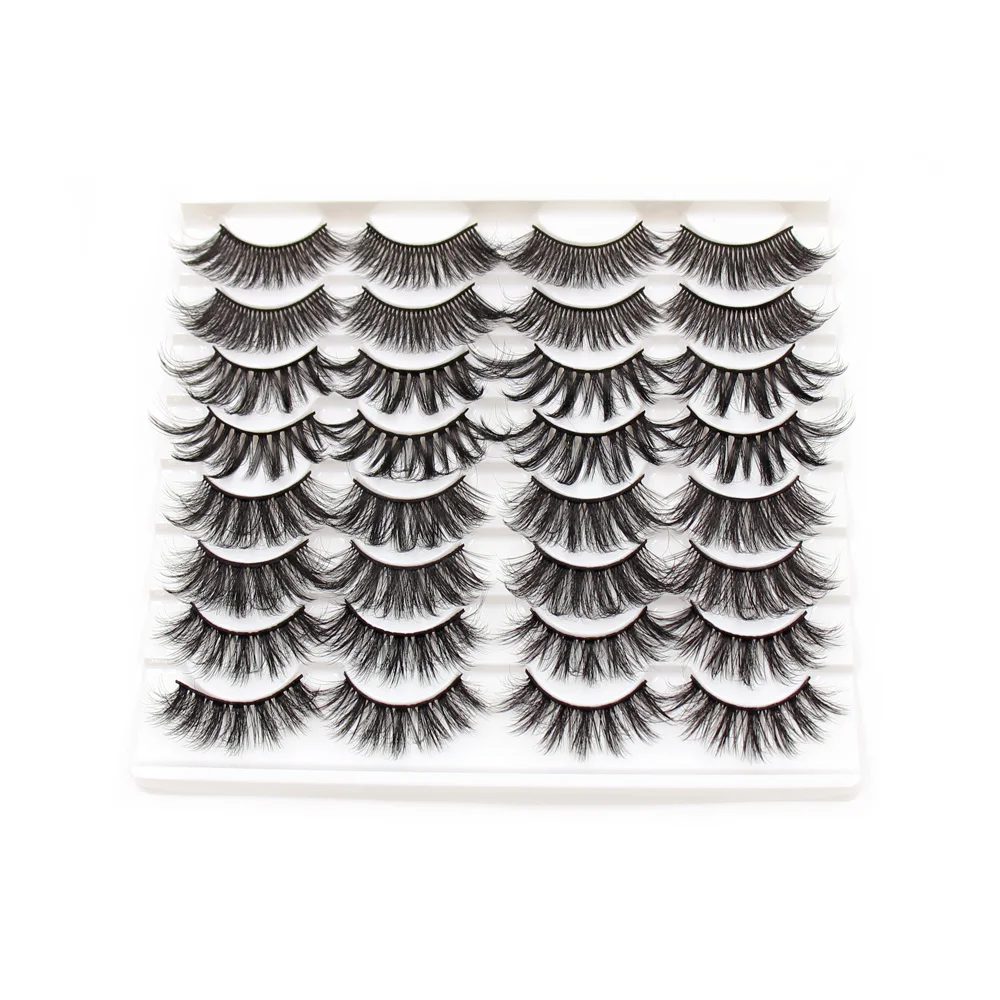 Wimpern 5/10/16 Paar 3D Faux Nerz Wimpern Natürliche Falsche Wimpern Wiederverwendbare Dramatische Volumen Wimpern Make-Up Wimpern Verlängerung – Detail 15