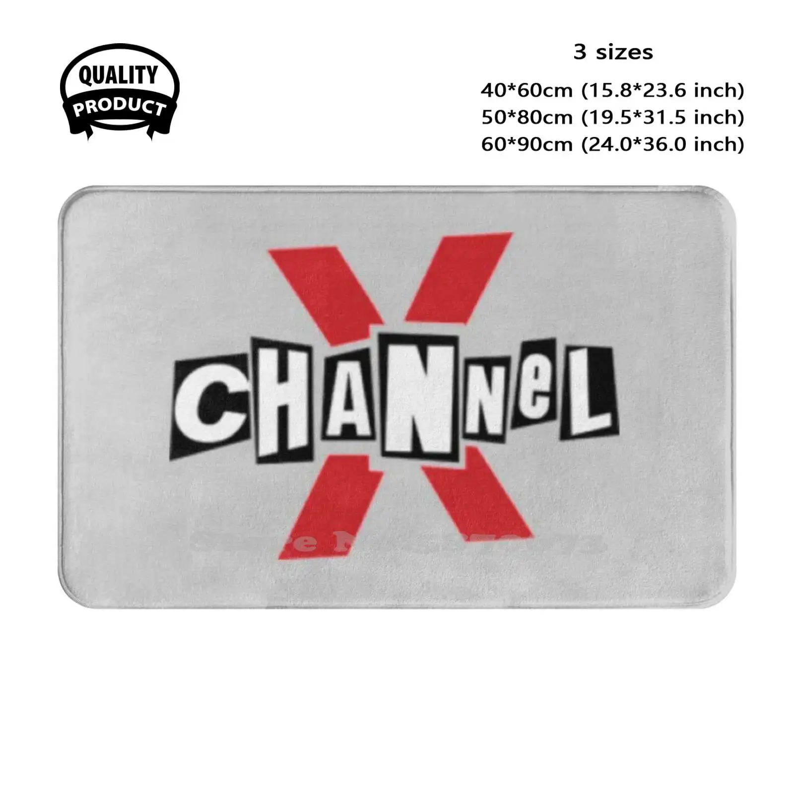 Channel X Soft Cushion Home Carpet Door Mat Car Rug Grand Theft Auto Radio Xbone Ps1 Ps2 Ps4 Gamer Gaming Grove Street Los