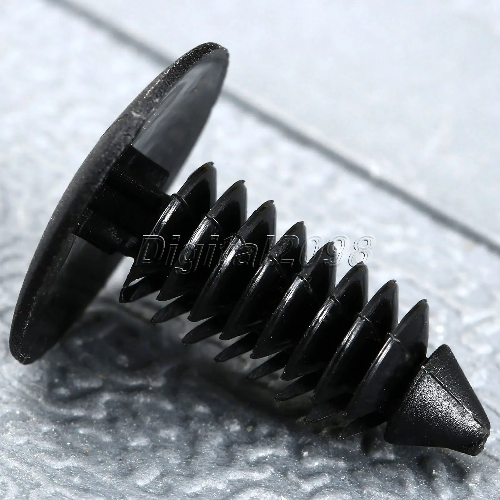 Yetaha 50pcs 8mm Hole Door Rivet Push Clip Lined Cover Barbs for GM Ford Chrysler Nylon Car Fender Bumper Shield Retainer  Rivet