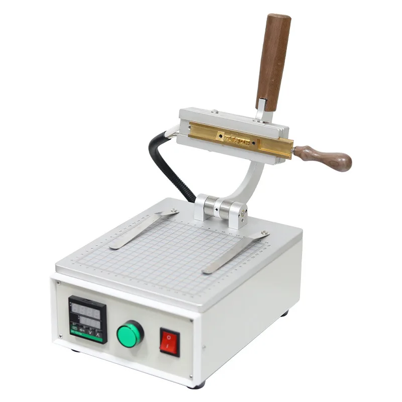 Small Manual Desktop Hot Stamping Machine Leather Trademark Embossing Hot press Quick Die Change Movable Type Hot Stamping