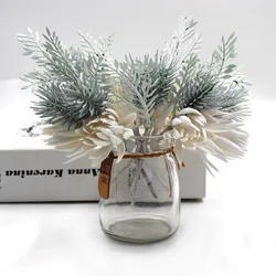 10pcs Artificial Flower for DIY Scrapbooking, Fake Pine, Decorative Wreath, Home, Garden Decor, Wedding Decoration, High Quality