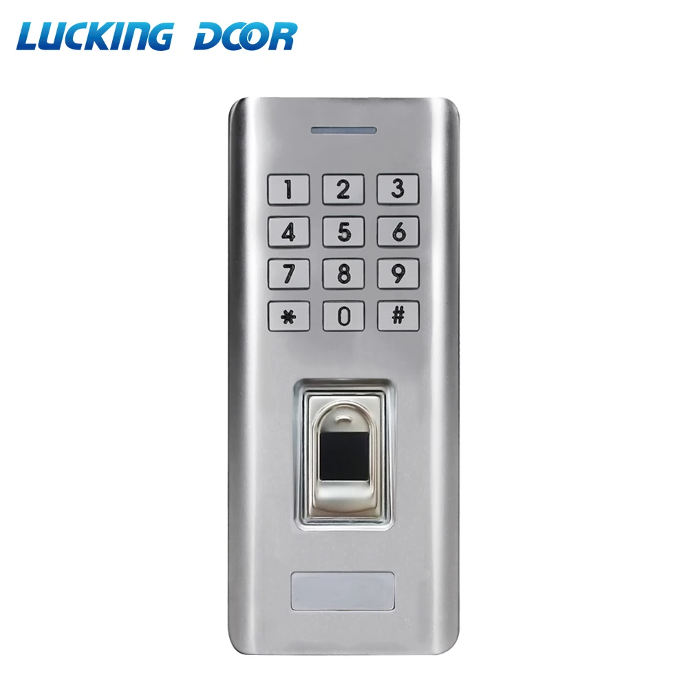 

IP66 waterproof Metal access control fingerprint 125khz ID Card Rainproof integrated card reader Electronic Door Lock Reader