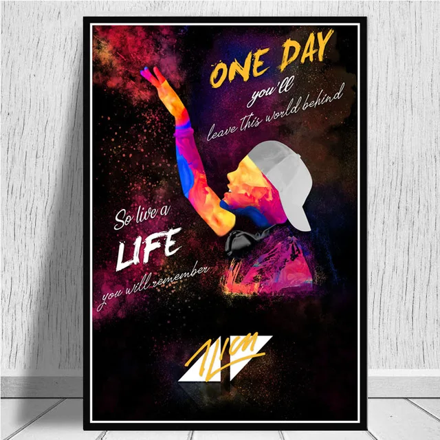 Avicii Legend DJ Music Singer Star Modern Abstract Poster Prints