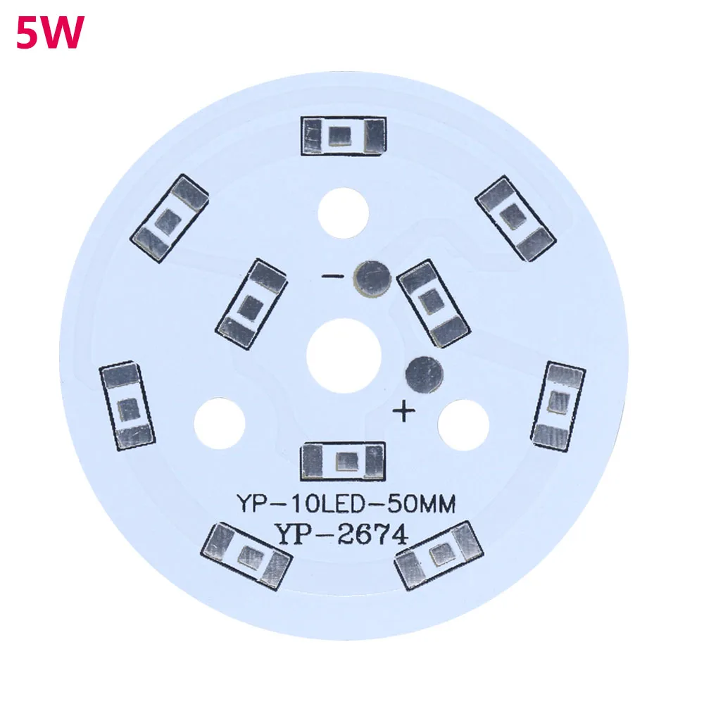 Placa de base de alumínio smd5730 2-12w, substrato de placa pcb não inclui chip diy, dissipador de calor de resfriamento para lâmpada smd5730, com 10 peças