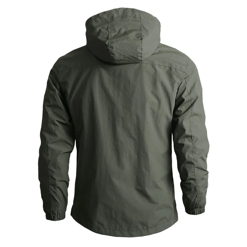 New Spring Sportswear Jacket Men Hooded Thin Sun Protection Coat Casual Quick Dry Windbreaker Male Waterproof Jacket