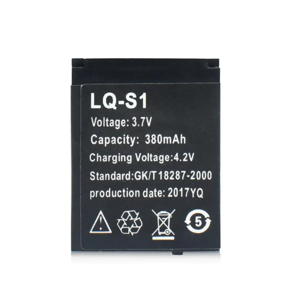 LQ-S1 3.7V 380mAh GTF inteligentna bateria zegarka GTF trwały akumulator litowy do inteligentnego zegarka QW09 DZ09 W8