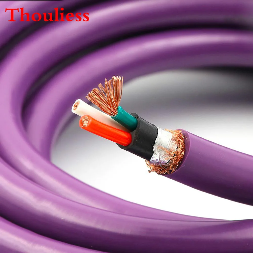 Thouliess HIFI AC-313 Audio Cable OFC AC Power Cable  Amplifier CD DVD Player Power Cord Roll Cable