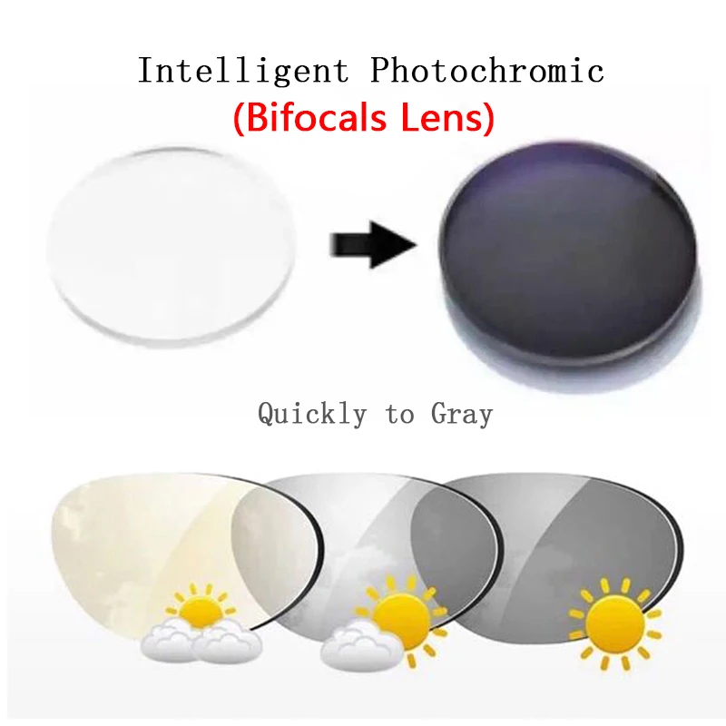 Intelligent Photochromic Bifocals Reading Sunglasses Magnifier For Women Men Look Near Far Presbyopic Glasses Metal Frame N5 image 2