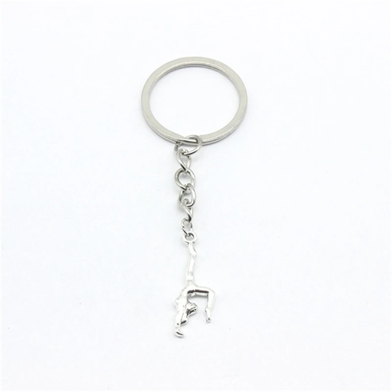 

Gymnastics Keychain Keyring, Sport Keyring, Sports Athletic Charm, Sport Lover Gift