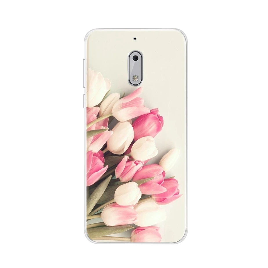 노키아 6 커버 실리콘 소프트 TPU Fundas 케이스, 노키아 6 TA-1033 TA-1021 뒷면 커버 귀여운 코크 노키아 6 전화 범퍼