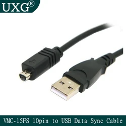 1.5m 5FT VMC-15FS 10pin to synchronizacja danych USB kabel do Sony kamera cyfrowa Handycam pobieranie zdjęć i filmów z aparatu