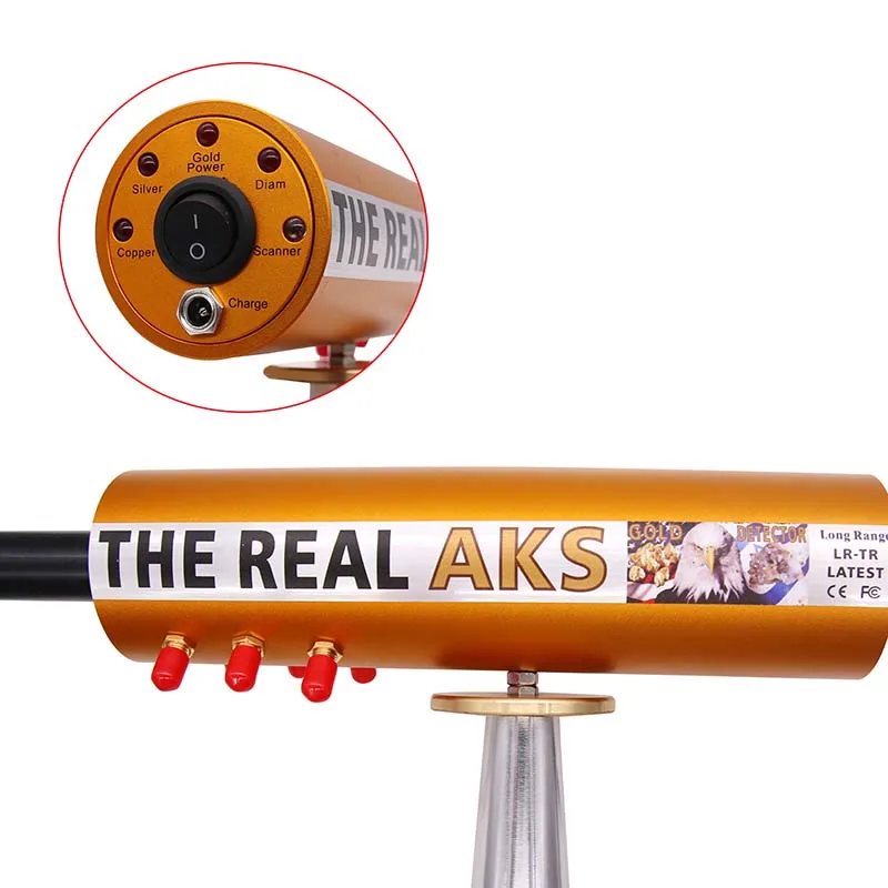 Maxgeek The Real AKS Long Range Metal Detector 6 Antennas Underground Gold Detector Gold Silver Copper Finder with Filter