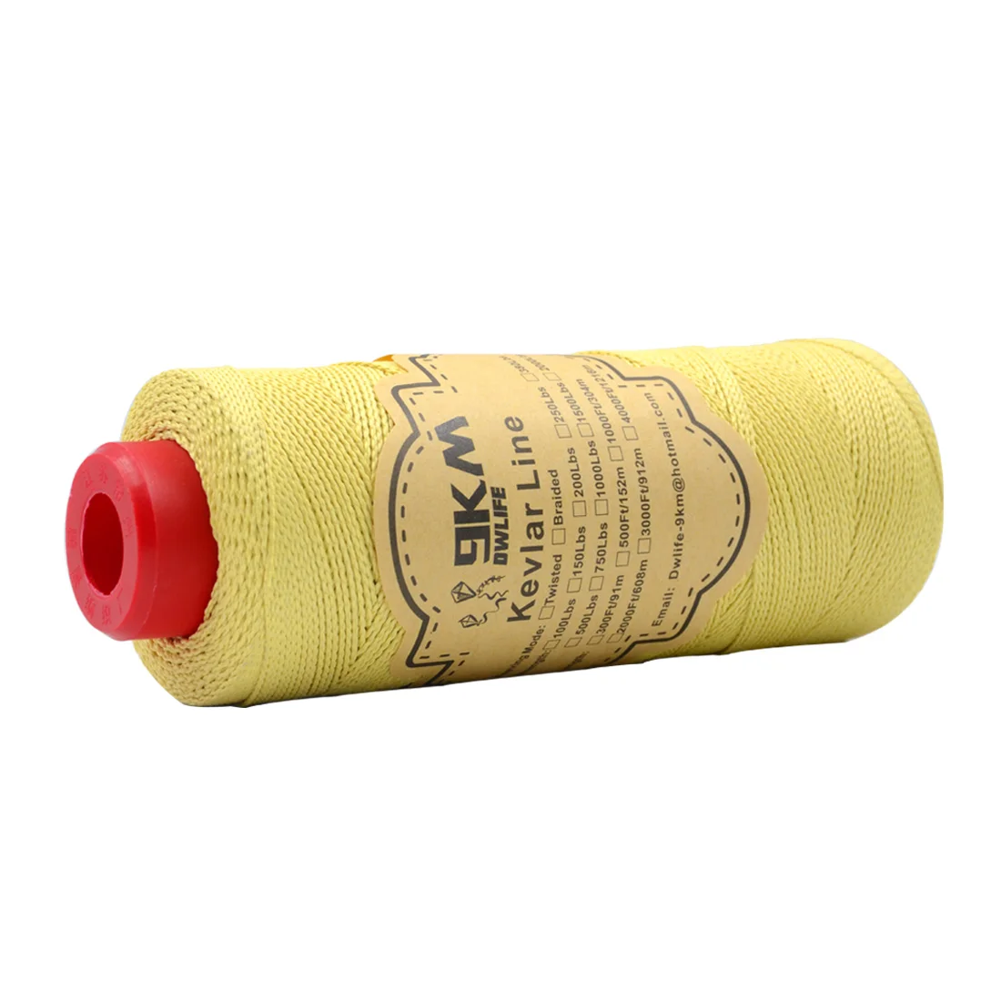 9KM 25cm Stainless Steel Kite Reel Locable Outdoor Sports Flying Accessories with 1000ft / 304m Kevlar Kite String