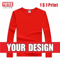 Yotee2021-カスタム長袖tシャツ,企業グループ,カスタム刺繡,カジュアルファッション,安い