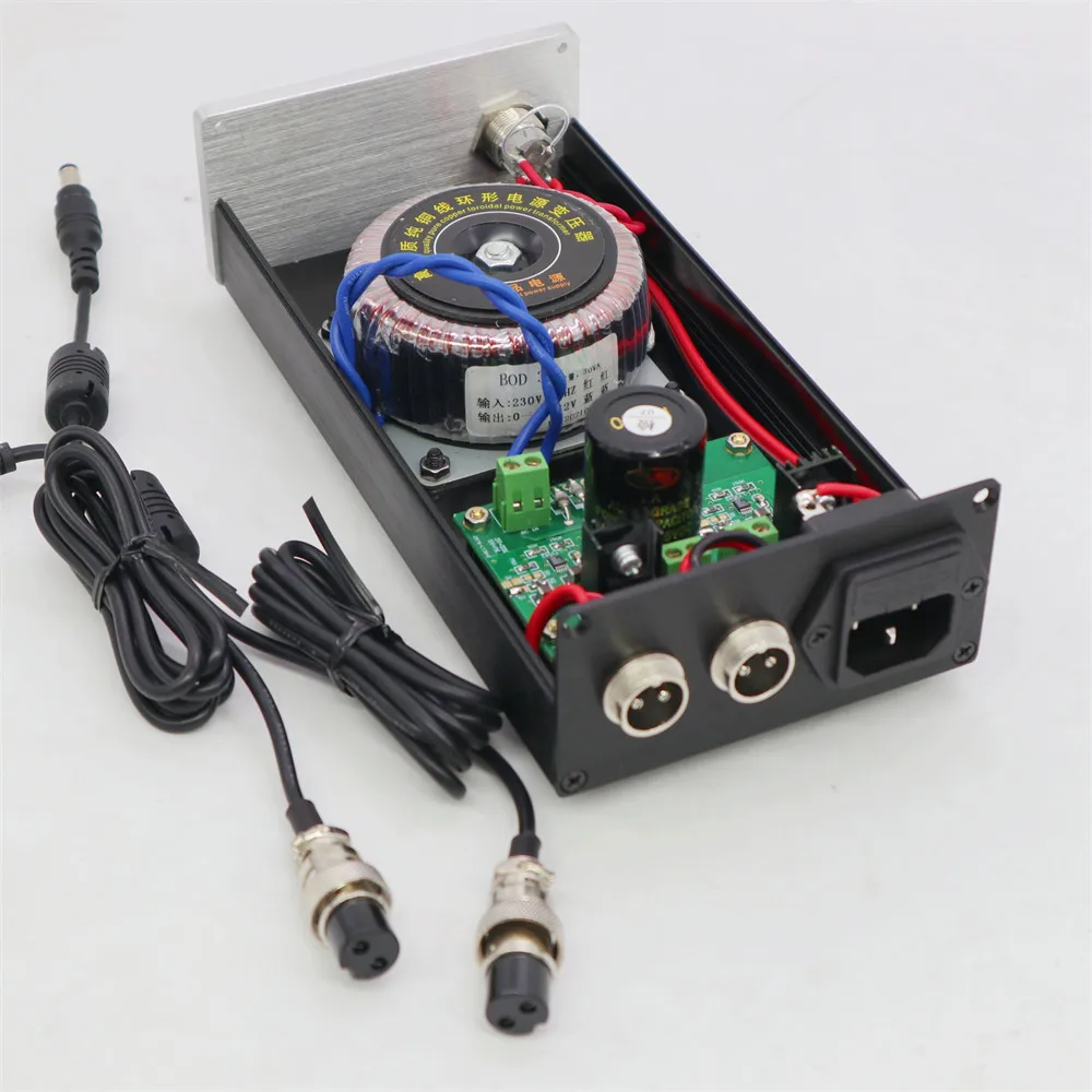 30w LT3042 Dual output Linear power supply DC 5v 12v 1A current Bluetooth receiver Amanero XMOS DAC Audio decoder