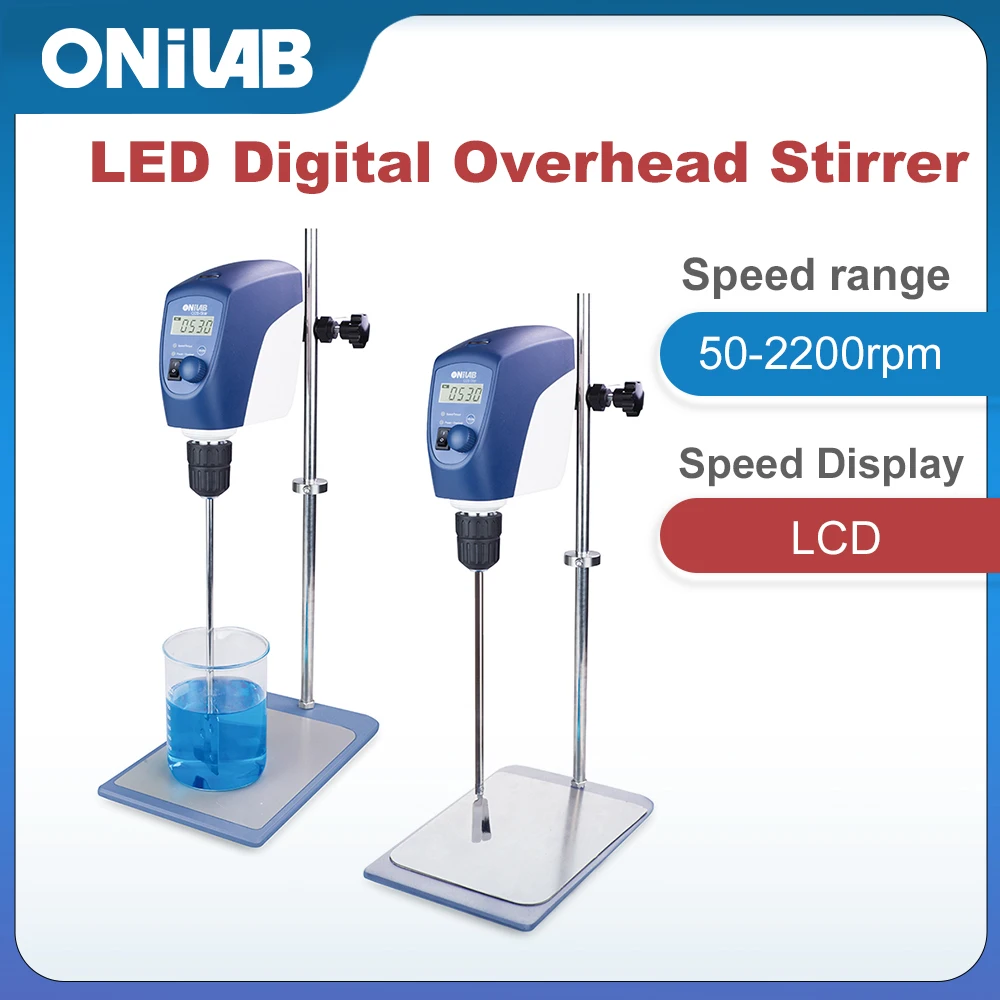 ONILAB O20-Star Laboratory LCD Digital Overhead Mixer Stirrer