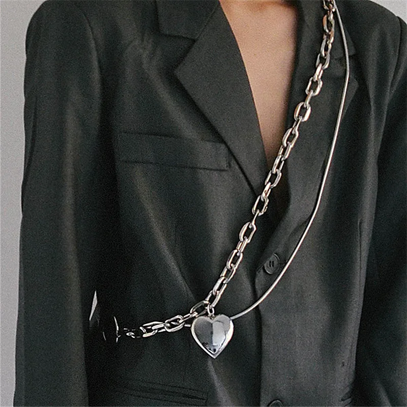 Korean Style Punk Metal Peach Heart Belly Chains Hip Hop Rock Belt Fashion Body Chain for Women Party Night Club Body Jewelry