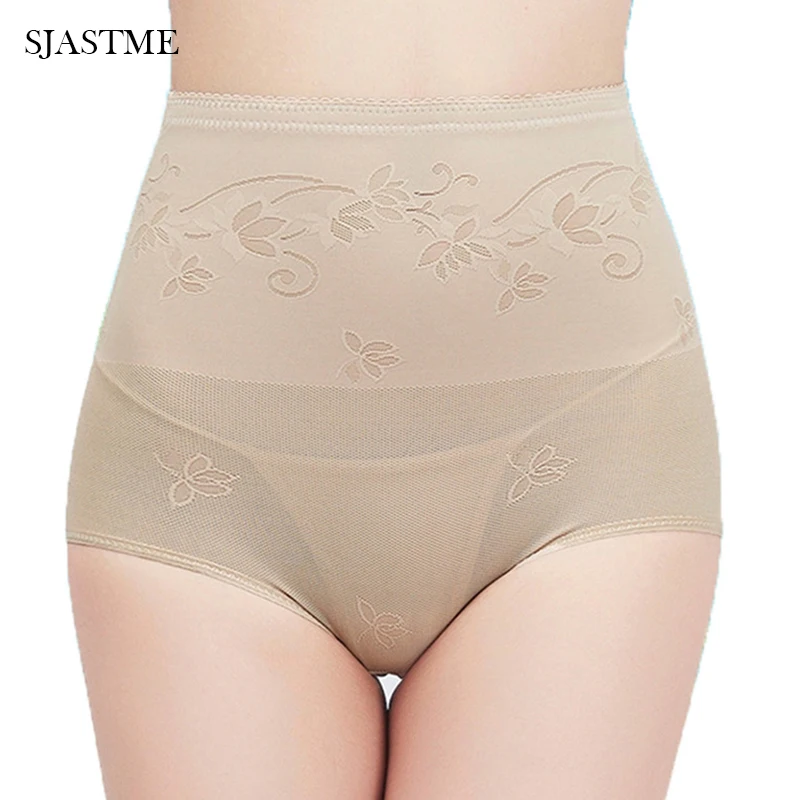 Sexy Slimming High Waist Underwear Women Shapewear Briefs Butt Lifter Abdomen Hips Lace Lingerie Body Shapers cinta modeladora