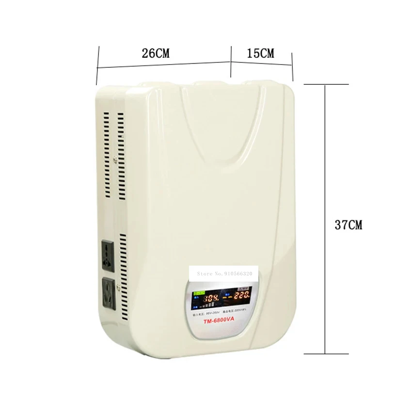 TM-6800VA Mini alimentatore regolato CA Stabilizzatore di tensione CA per uso domestico Regolatore monofase automatico a bassa pressione
