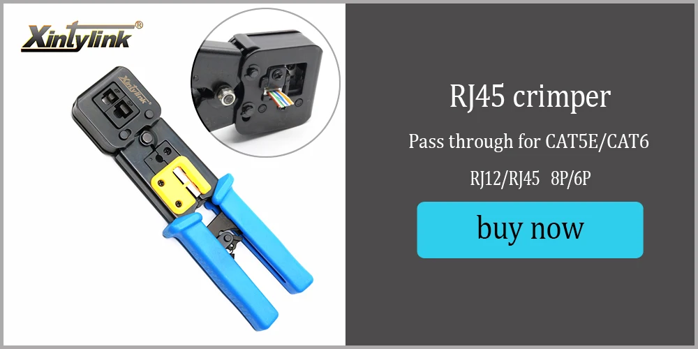 Xintylink Blade Tools Parts for EZ RJ45 Crimper Crimping Cable Stripper Pressing Line Clamp Knife 8P8C Pliers Tongs 5Pcs/Lot