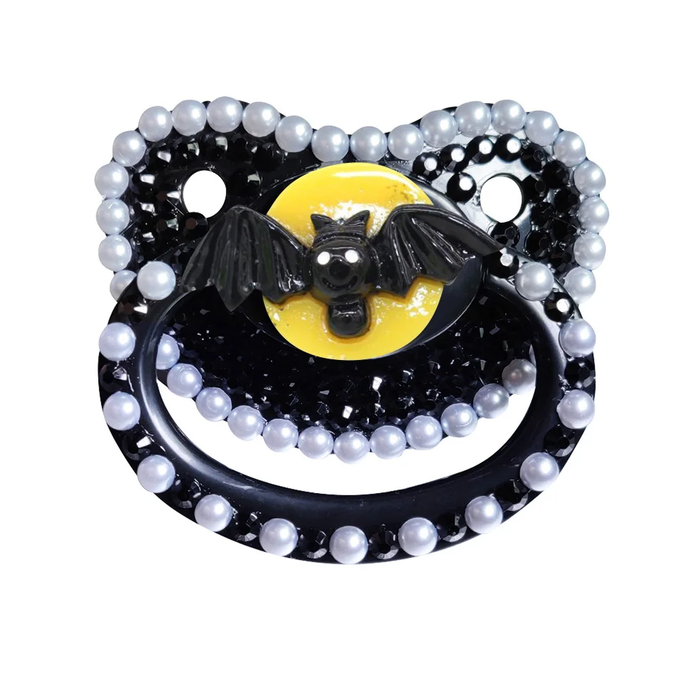 DDLG Adult Size Pacifier Halloween Cute Bat Handmade Pacifiers Silicone Little Space Daddys Girl Adult Baby Boy