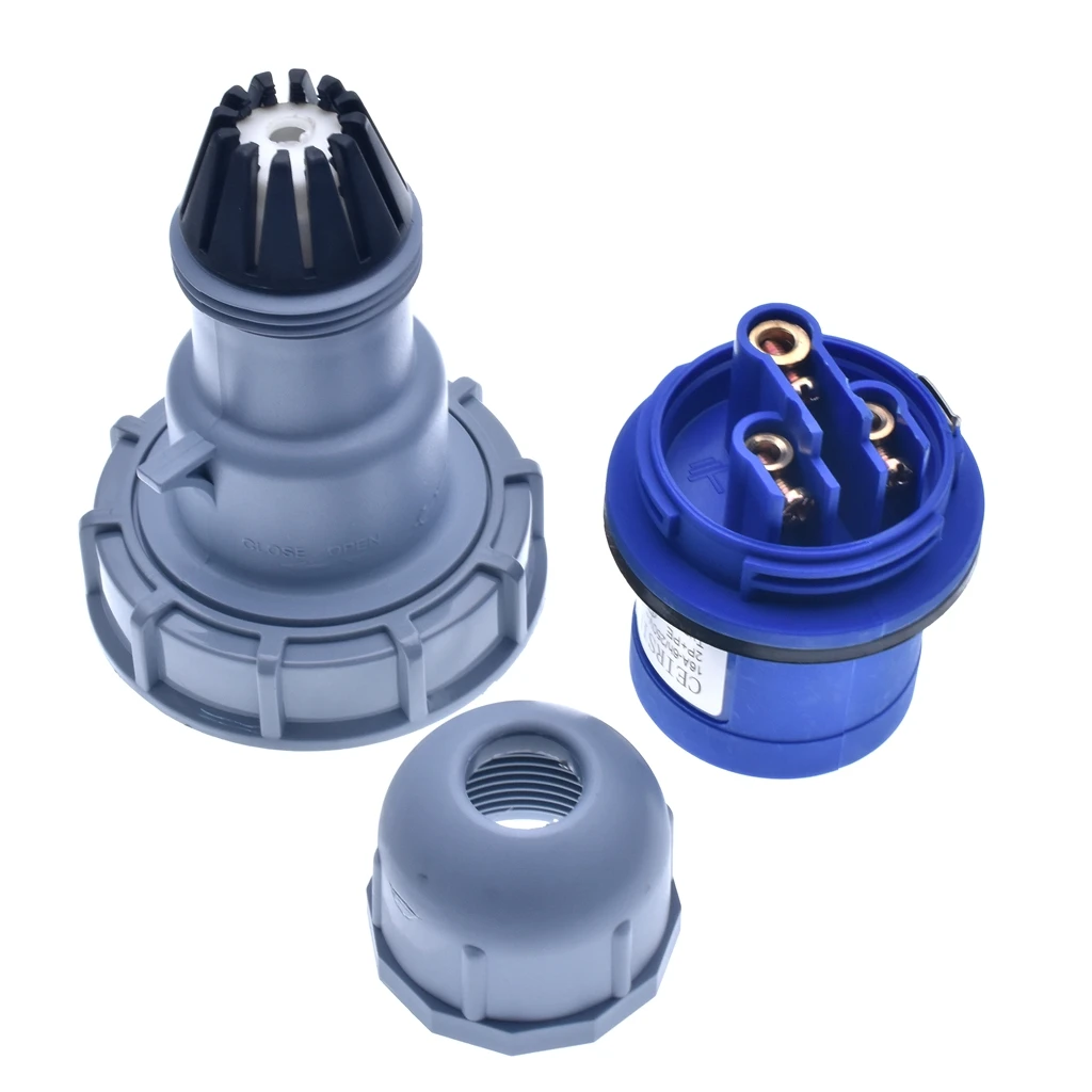 16A 3Pin IP67 2P+PE Waterproof Electric Industrial Plug/Socket Male/Female Industrial Connector Plug/Socket