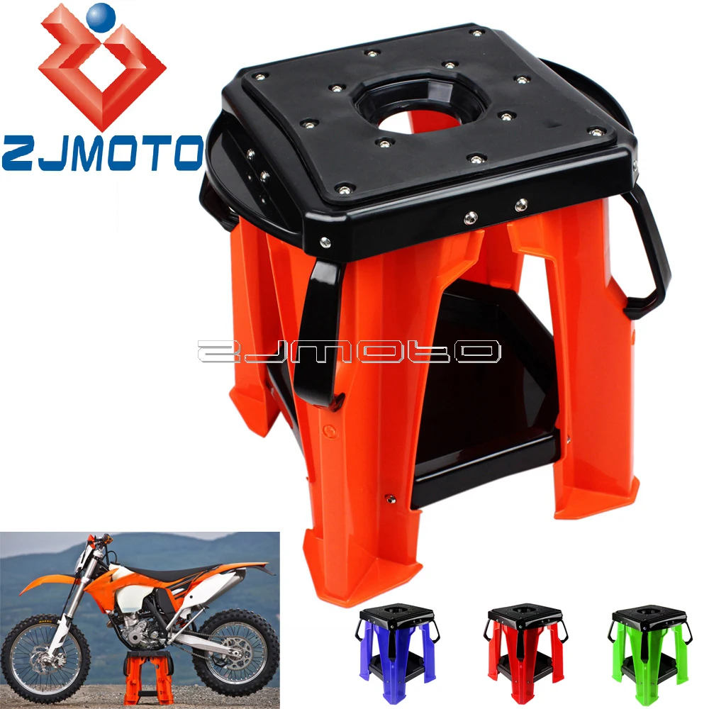 ABS Plastic Work Stand Enduro Off Road Dirt Bike Center Stand For Honda Yamaha Suzuki EXC SX YZ TTR WR DRZ KLX KX