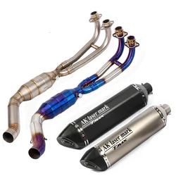 Tmax T-max 530 Full Exhaust system Front link Pipe Exhaust muffler Modified Escap moto For Yamaha Tmax560 Tmax530 2017-2021
