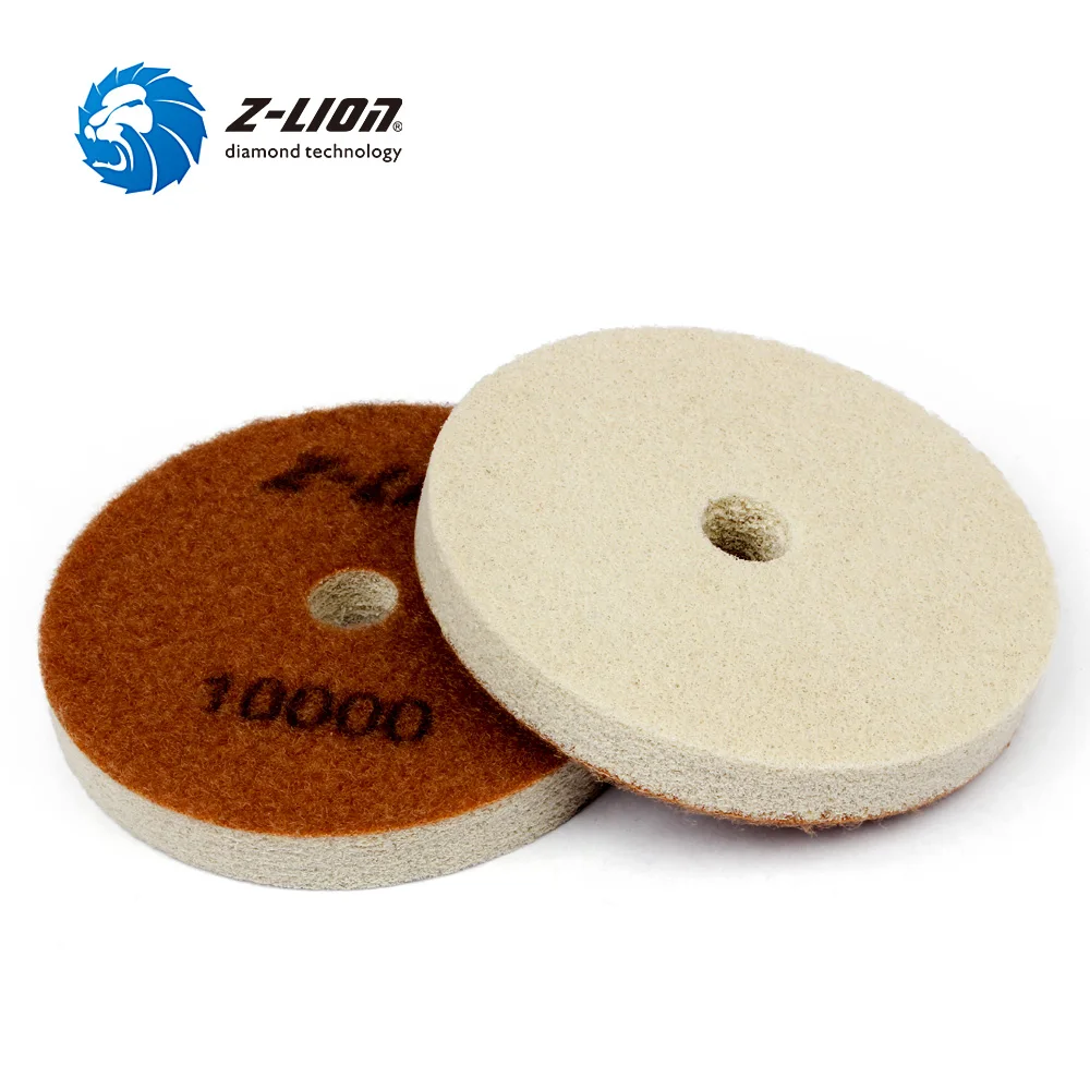 Z-LION 2pcs Diamond Polishing Sponge Marble Granite Concrete Floor Polishing Grinding 4\