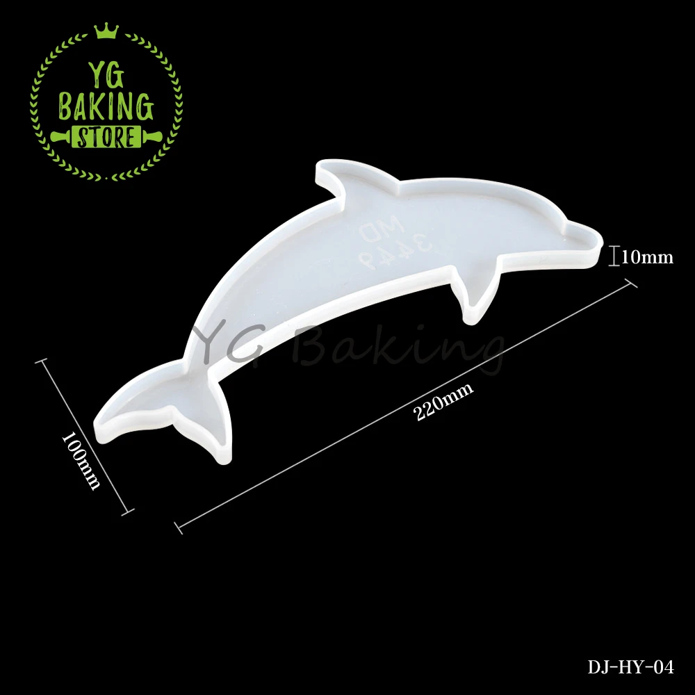 New Arrival Ocean Series Dolphin Epoxy Silicone Mold Resin Chocolate Cake Mould Cake Decorating Tools Kitchen Bakeware