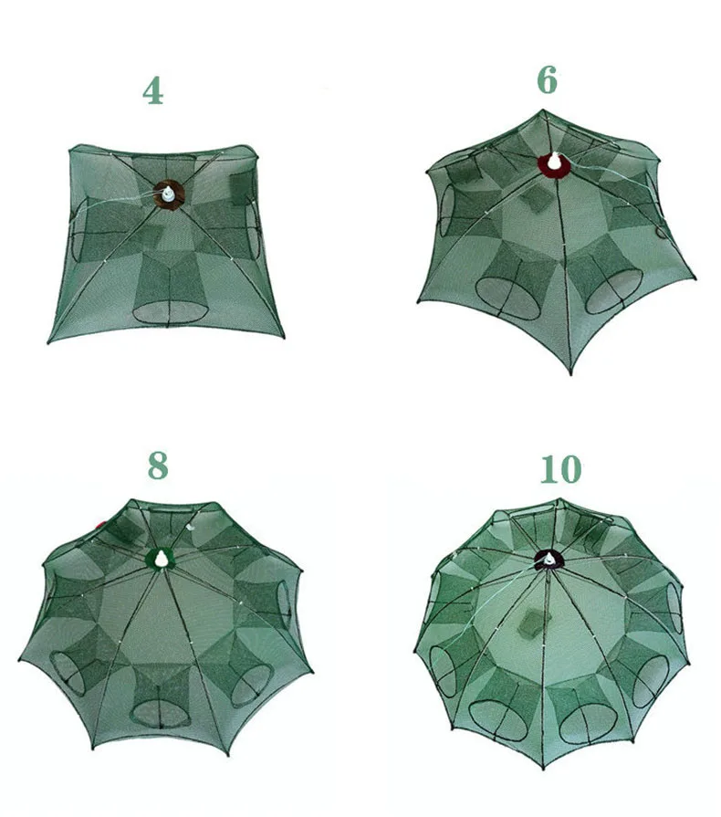 Trampa de pesca plegable para camarones, cangrejos y cebos vivos