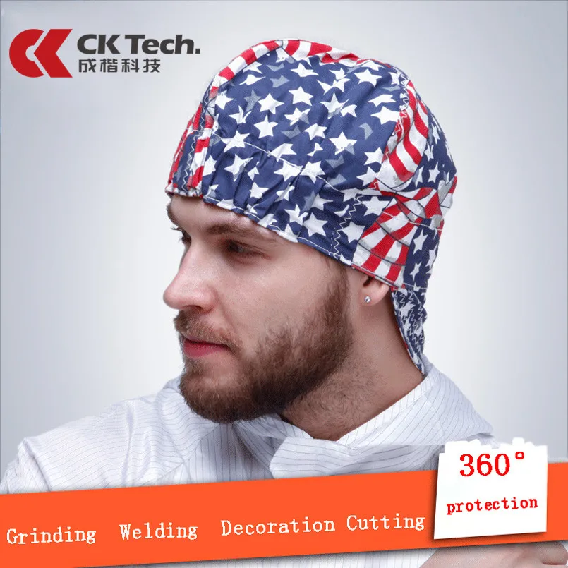 

CK Tech.Dust-proof Protective Hat Work Safety Helmet Cotton Paint Dust Clean Sweat-Absorbent Security Welding Welder Cap Hood