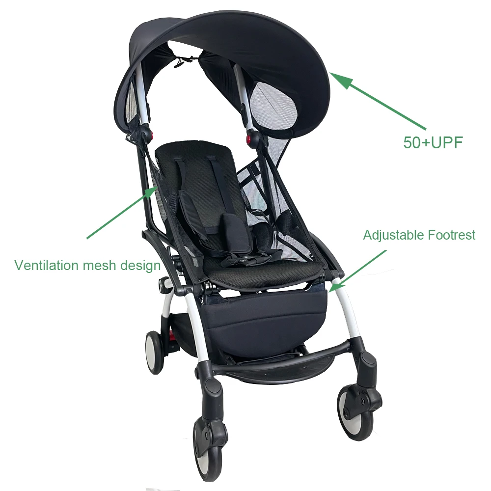 Summer Accesories For Babyzen YOYO &YOYO2 Strollers, Baby Cart Cushion Sun Shade Foot Rest for YoYa stroller