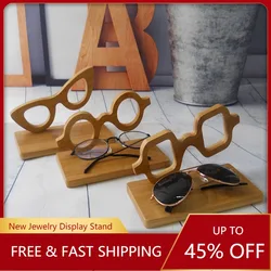 High-end Solid Wood Glasses Display Stand Bracket Sunglasses Glasses Mold Decoration Display Props Showcase Shelf Glasses