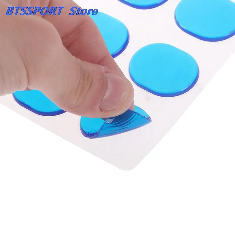 6Pcs/Sheet Pieces Drum Damper Gel Pads Silicone Drums Silencer For Drums Tone Control Percussion Instrument Accessories