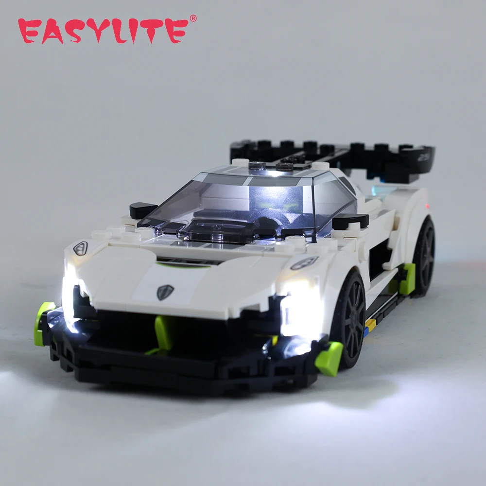 LED Light Set For 76900 Koenigsegg Jesko Speed Champions Toys Building Blocks Bricks Only Lighting Kit NOT Include The Model