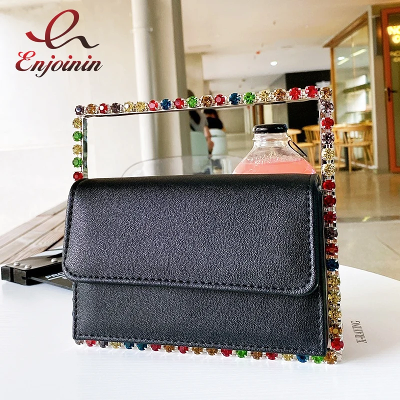 Luxury Rectangle Diamond Leather Women Party Clutch Bag Purses and Handbags Evening Bag Female Tote Bag Designer Bags 2020 Bolsa