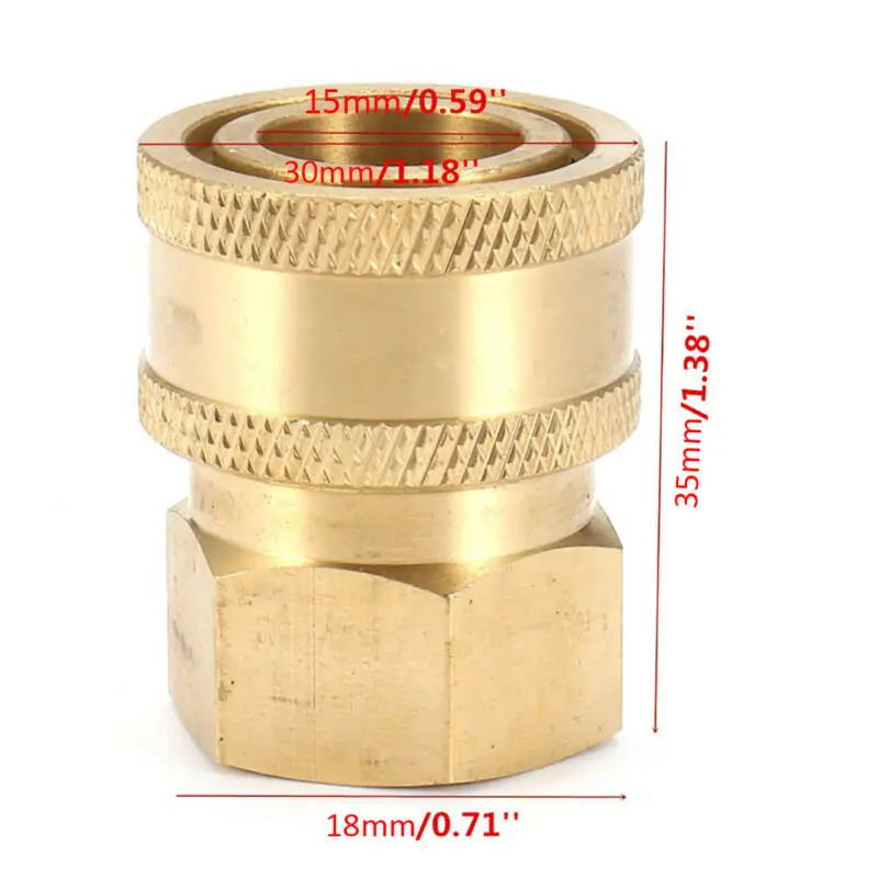 Adattatore per pistola ad acqua con connettore rapido ad alta pressione da 1/4 "giunti per rondella per auto accessori per l'irrigazione del giardino